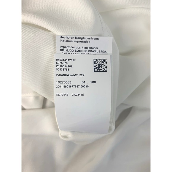 BOSS Large Slim Fit Performance Long Sleeve Men's Dress Shirt L/16 - Picture 8 of 14